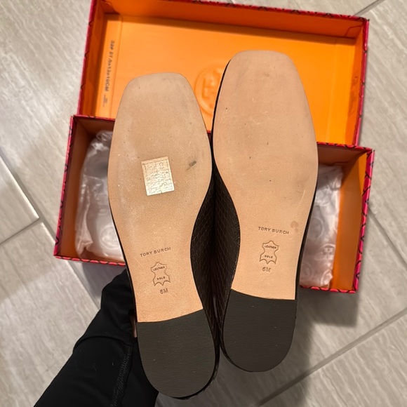Tory Burch Georgia Snakeskin Ballet Flats NWT - Picture 7 of 8